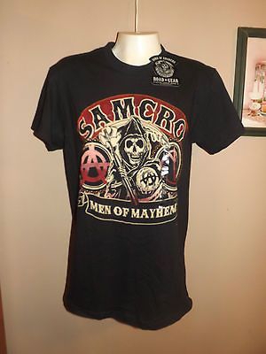 SAMCRO Sons of Anarchy Road Gear size S Black Graphic Print T Shirt