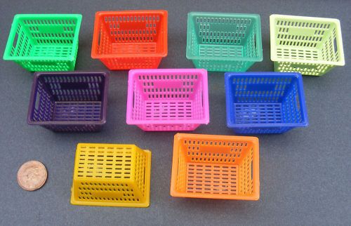 Large Size Dolls House Miniature Plastic Basket Kitchen Accessory