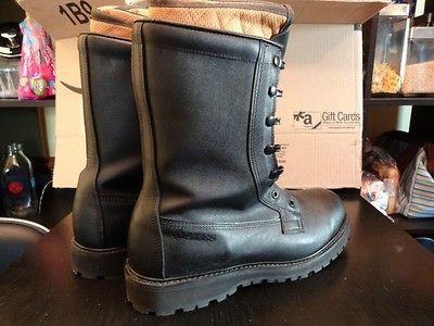 Size 10 Bates Cold Weather Gore Tex Military Boots with Galoshes and