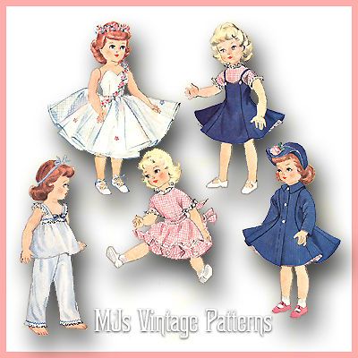 Vintage Doll Clothes Pattern ~ 14 Betsy McCall