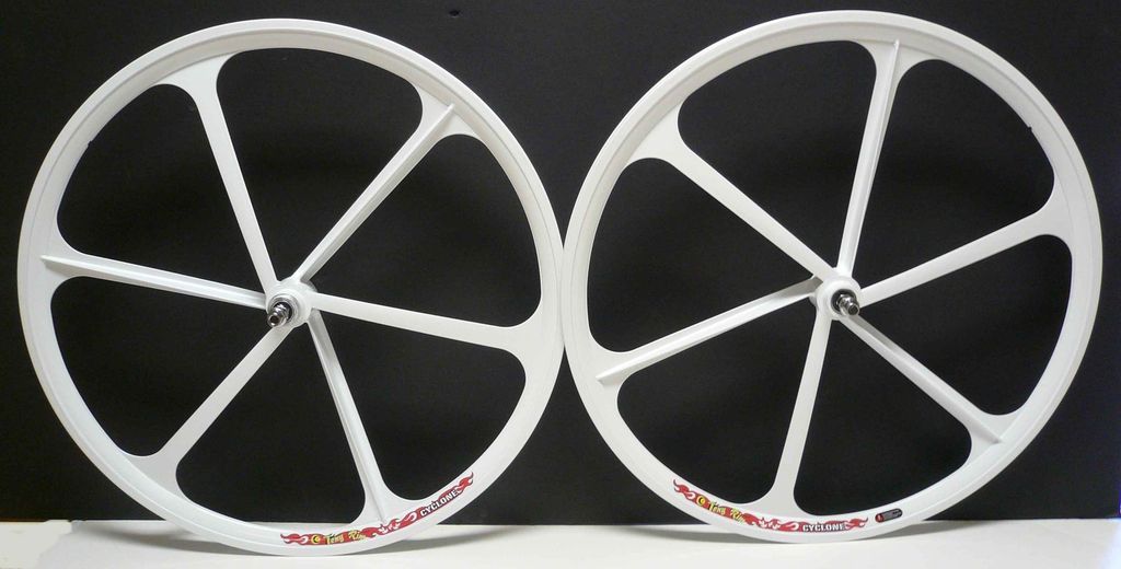 Gear Mag Wheelset 700c Rims Front & Rear Fixie Bike Single Speed White