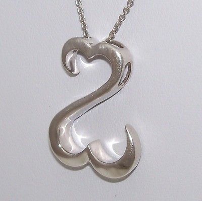 Jane Seymour Solid Open Heart Sterling Silver/925 Pendant/Neckla ce 18