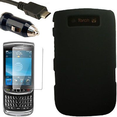 Case+Car Charger for Blackberry Torch 9800 9810 H Snap On 4G Hard