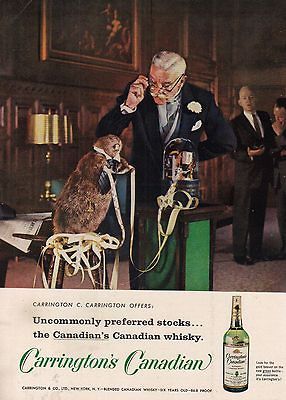 1959 Carringtons Canadian Whisky Beaver Stock Ticker Tape Machine