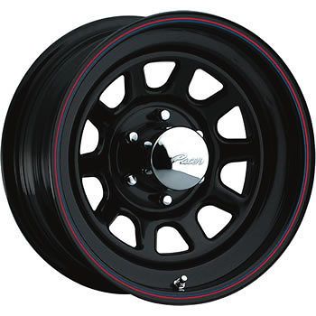 17x8 Black Pacer Black Daytona Wheels 5x5.5 +0 CHEVROLET TRACKER