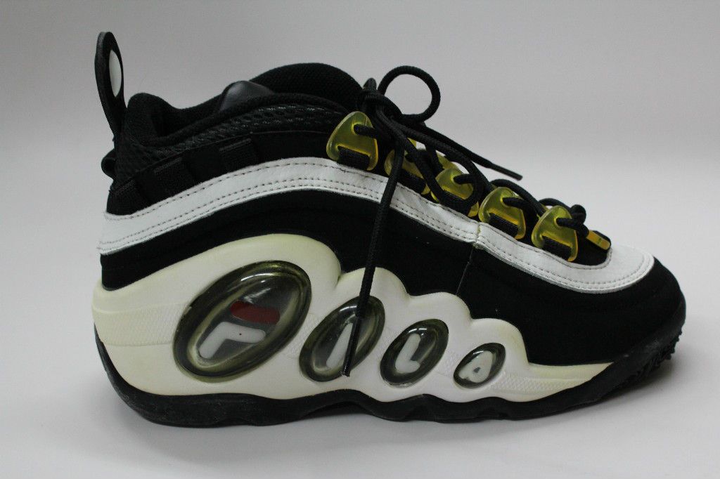 Fila Bubbles Mid Black White Red Grade School Sneakers Vintage OG DS