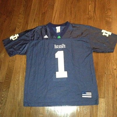 Notre Dame Football Jersey #1 Mens Large