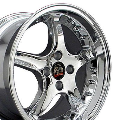 17 8/9 Chrome Cobra Wheels Rims Fit Mustang® 79 93