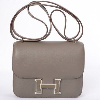 HERMES Ltd Ed. Constance 18cm Bi Color Etain Vert Olive Vert Bronze