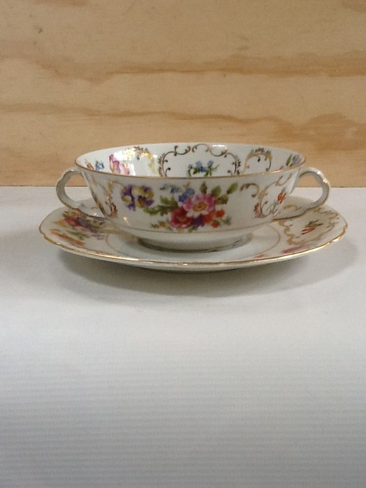 Czechoslovakia Victoria China Cold Soup cup & saucer