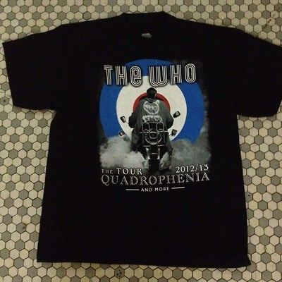 2012 2013 Quadrophenia Shirt XXL The Who Concert Tour Tommy Cares