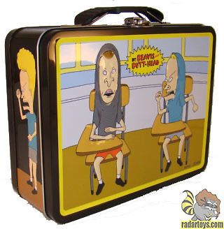 Beavis and Butthead Metal Tin Lunch Box Classroom Carrier Pack Cool