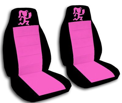 Girl car seat covers in black/pink for 2012 Hyundai Sonata SE seats