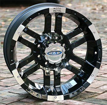 16 inch Black Wheels Rims Moto 951 Chevy GM Truck 8 Lug