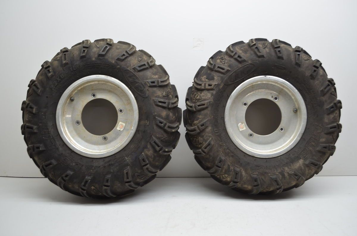 Predator 500 Douglas ITP Front Wheels Rims 23 Mud Lite Tires