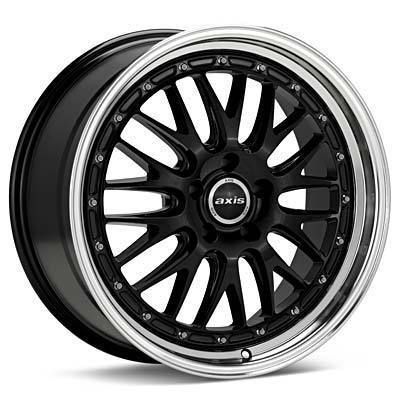 18 Axis Rev Style Black Wheels Rims Staggered Fit Lexus SC300 sc400
