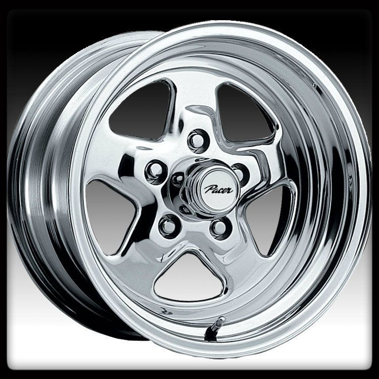  ALLOY 521P DRAGSTAR POLISHED 4X4 25 FORD MUSTANG 4 LUG WHEELS RIMS