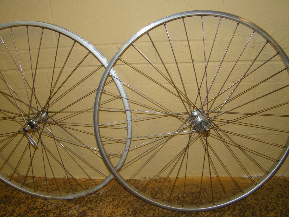 27 inch Road Bike Wheel Set Wolber Rims Maillard Hubs Made in France