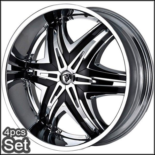 22 Diablo Wheels Rims for Chevy Ford Dodge RAM Tahoe F150 Expedition
