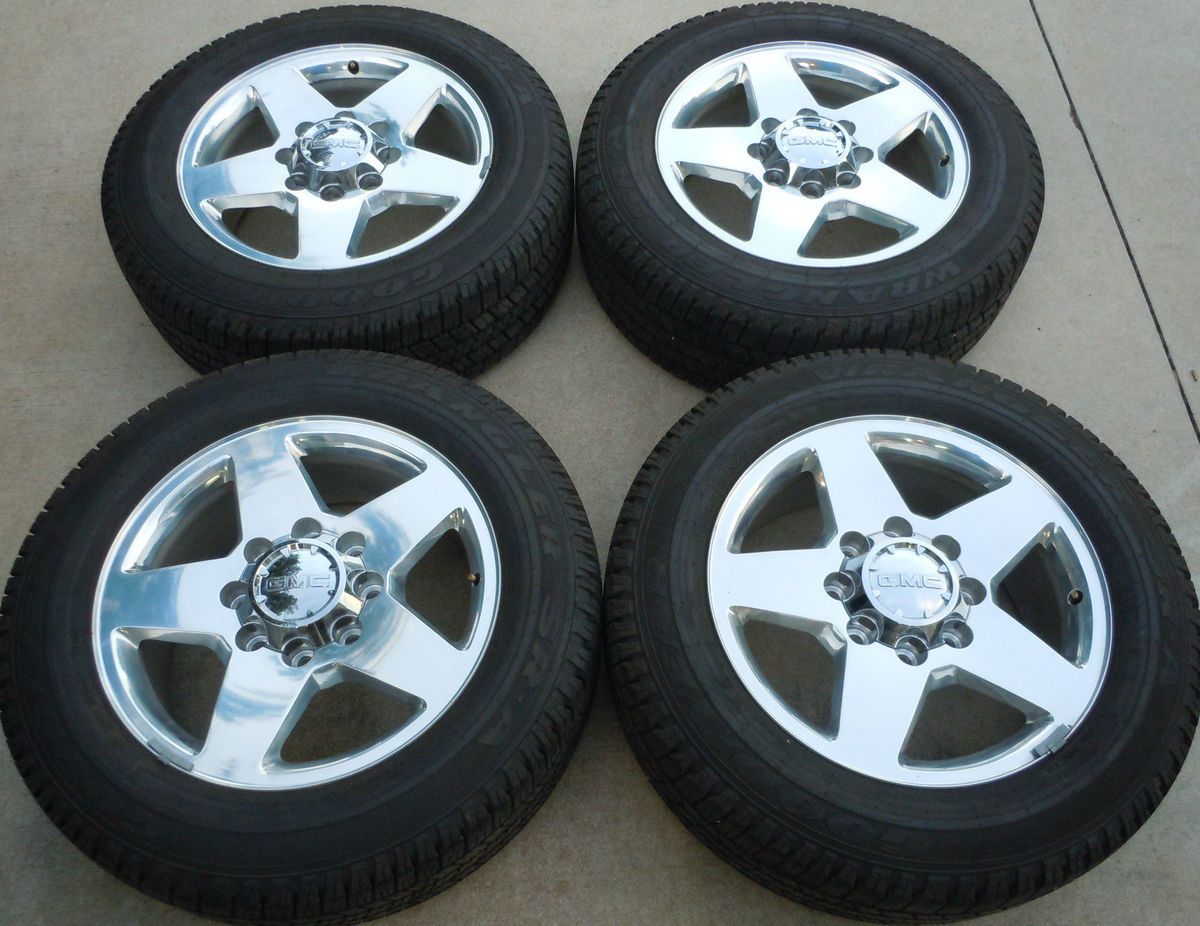 GMC Denali 2500HD 20 Factory Wheels Goodyear Tires LT265 60R20
