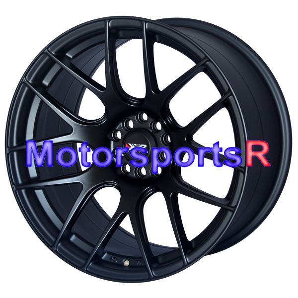 17 XXR 530 Flat Black Staggered Rims Wheels Concave Stance 5x114 3