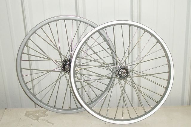 BMX 20 Wheelset Bicycle Wheels Steel Rims Part JJ1