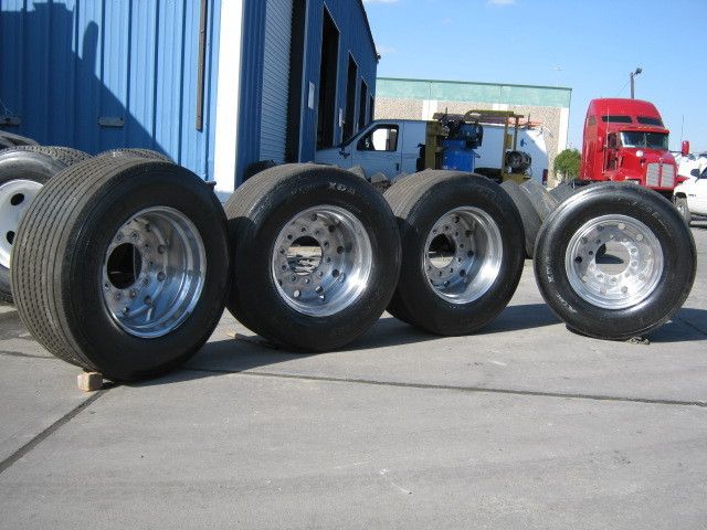 Alcoa Super Single Wide Base 22 5 Tires and Wheels