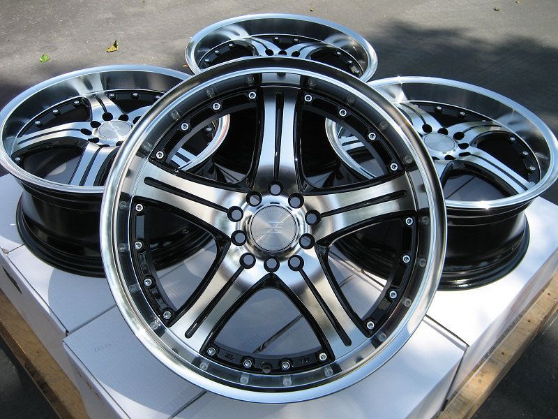 17 Black Wheels Rims Impreza Celica Prius Caliber Mustang S2000 azera