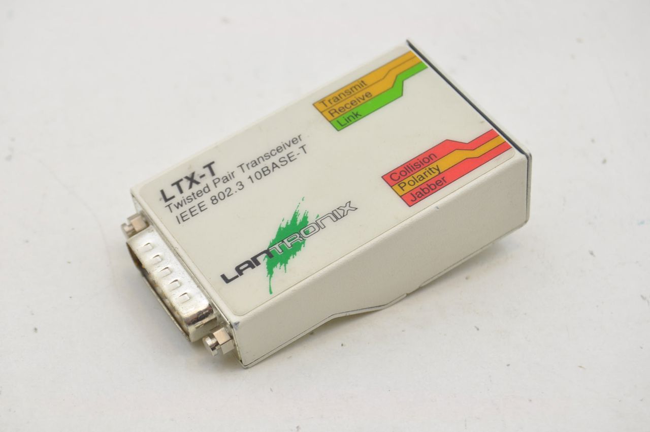 Lantronix LTX T Twisted Pair Transceiver IEEE 802 3 10Base T